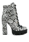 Spruce Snake Skin Snkle Boots