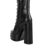 Meows Faux Leather High Heeled Ankle Boots