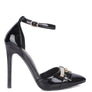 Mocktail Diamante Buckle Patent Stiletto Sandals