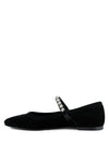 ASSISI Fine Suede MaryJane Ballet Flats