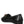 Chunky Metal Chain Faux Leather Loafers