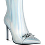 Firefly Hologram Stiletto Ankle Boots