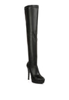 Confetti Stretch Pu High Heeled Long Boots