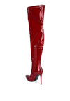 Riggle Patent Pu Stiletto Long Boots