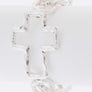 Hammer Cross Charm Stretch Chain Bracelet