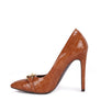 Fanfare Croc Metal Chain Pump Heels