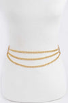 Crystal Ring Layered Chain Belt