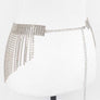Fringe Rhinestone Curtain Belt