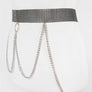 Mesh Stone iconic Chain Belt