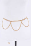 Iconic Rhinestone Layered Chain Belt