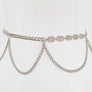 Iconic Rhinestone Layered Chain Belt
