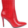 Momoa Patent Pu High Heeled Ankle Boot