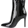 Momoa Patent Pu High Heeled Ankle Boot