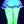 Double striped wavy skirt (Glow UV Reactive)