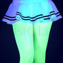 Double striped wavy skirt (Glow UV Reactive)