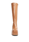 Dirty Dance Patent High Platfrom Calf Boots