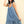 VERY J Shoulder Tie Washed Denim Mini Dress