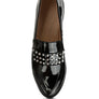 MEANBABE Semicasual Stud Detail Patent Loafers