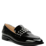 MEANBABE Semicasual Stud Detail Patent Loafers