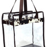 Fashion See Thru Transparent Tote Satchel