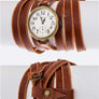 Leather Wrap Around Bracelet Fashion Watch