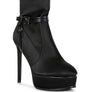 DOESBURG Satin Stiletto Ankle Boot