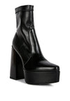 Whippers Patent Pu High Platform Ankle Boots