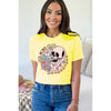Diona J Mothers Day Cool Moms Club Graphic Tee Shirt Color Yellow Size S
