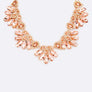Marquis Flower Crystal Statement Necklace Set