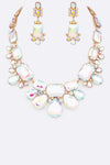 Mix Crystal Statement Necklace Set