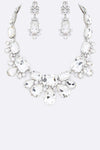 Mix Crystal Statement Necklace Set