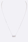 Perfect Match Gear CZ Pendant Necklace