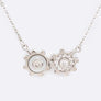 Perfect Match Gear CZ Pendant Necklace