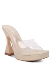 Skyhigh Clear Strap Block Heel Sandals