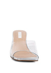 Sun Drop Clear Strap Block Heeled Sandals