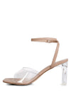 Twinkle Clear Block Heel Sandal