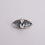 Western Style Turquoise Marquise Cut Ring