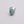 Stylish Adjustable Silver Ring With Turquoise Gem