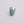 Stylish Adjustable Silver Ring With Turquoise Gem