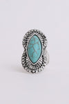 Western-inspired Marquise Turquoise Stone Ring