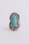 Western-inspired Marquise Turquoise Stone Ring