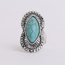 Western-inspired Marquise Turquoise Stone Ring