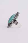 Western-inspired Marquise Turquoise Stone Ring