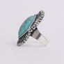 Western-inspired Marquise Turquoise Stone Ring