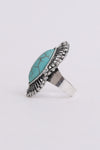 Western-inspired Marquise Turquoise Stone Ring