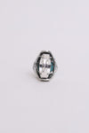 Oval Cut Adjustable Turquoise Ring - Boho Style