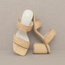 OASIS SOCIETY Kayla - Raffia Sandal Heel
