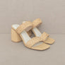 OASIS SOCIETY Kayla - Raffia Sandal Heel