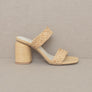 OASIS SOCIETY Kayla - Raffia Sandal Heel