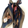 Floral Real Silky Feel Square Scarf